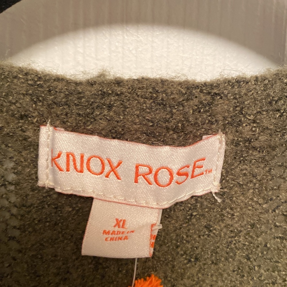 Brand New Knox Rose Heather Olive Open Front Cardigan…size XL - Picture 3 of 5